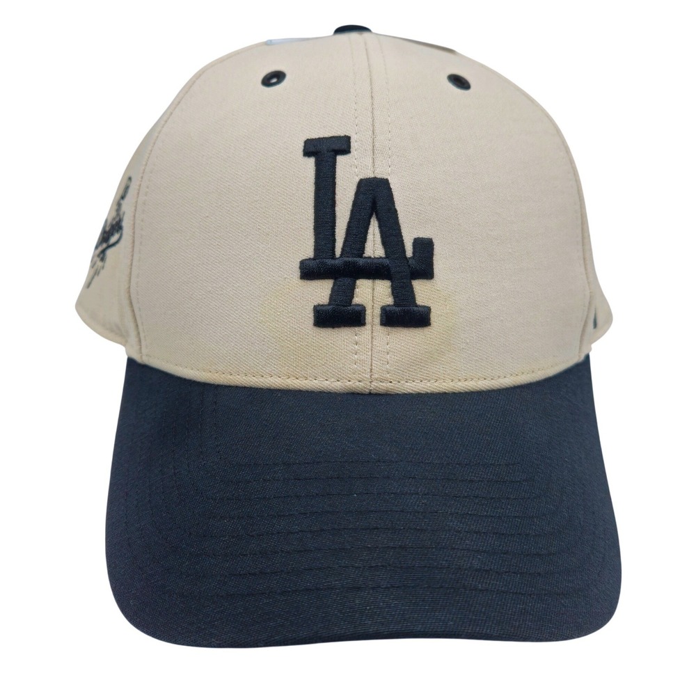 47 Brand Los Angeles Dodgers Hat Snapback Cap Cream Navy Blue LA MLB OSFA